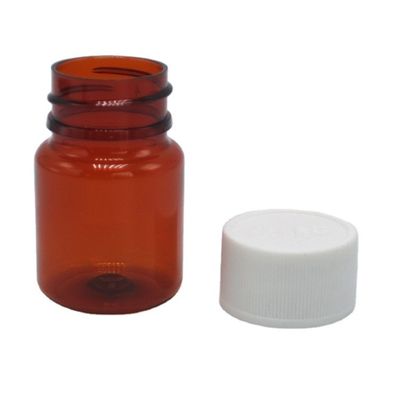 Bouteille en plastique PET de 25 ml avec couvercles de sécurité pour enfants et couleurs personnalisées