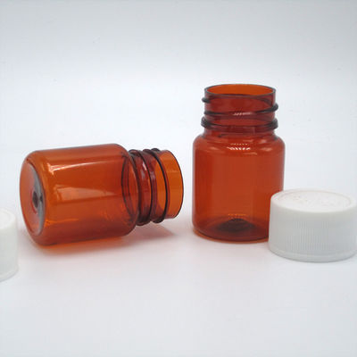 Bouteille en plastique PET de 25 ml avec couvercles de sécurité pour enfants et couleurs personnalisées