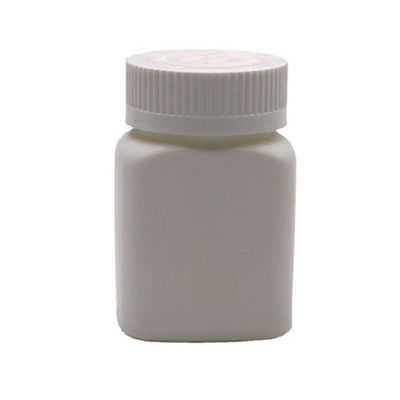 Bouteille en plastique de forme carrée en HDPE de 85 ml pour le stockage de comprimés solides