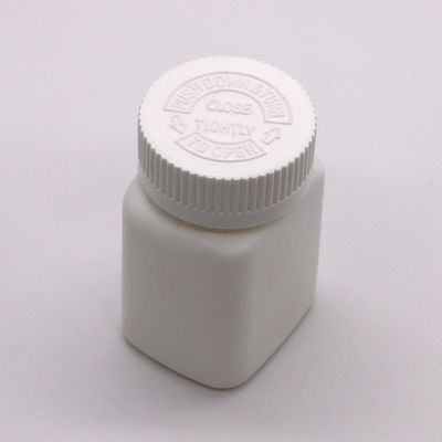Bouteille en plastique de forme carrée en HDPE de 85 ml pour le stockage de comprimés solides