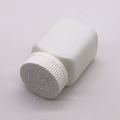 Bouteille en plastique de forme carrée en HDPE de 85 ml pour le stockage de comprimés solides