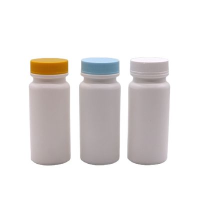 Matériau du collier HDPE 120 ml Bouteille en plastique blanc pour pilule Capsule de vitamine 120CC vide