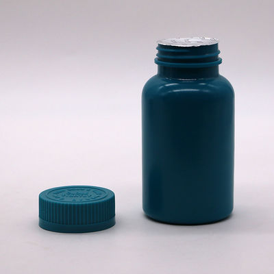 Couleurs personnalisables 150 ml HDPE bouteille en plastique capsule pilule avec joint thermique et bouchons