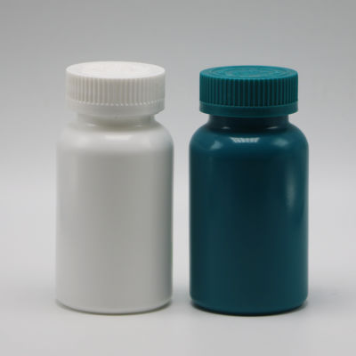 Couleurs personnalisables 150 ml HDPE bouteille en plastique capsule pilule avec joint thermique et bouchons