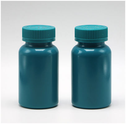 Couleurs personnalisables 150 ml HDPE bouteille en plastique capsule pilule avec joint thermique et bouchons