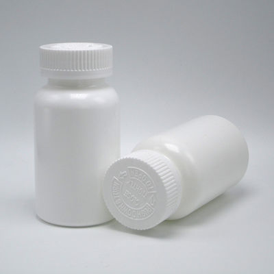 Couleurs personnalisables 150 ml HDPE bouteille en plastique capsule pilule avec joint thermique et bouchons