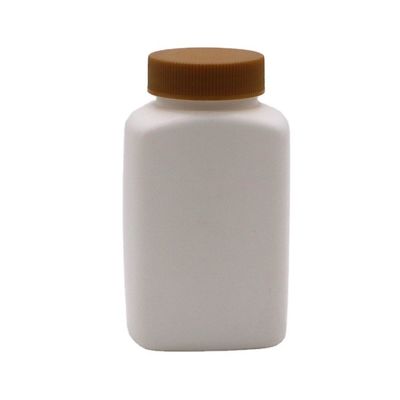 Bouteille en PEHD de 160 ml en forme carrée pour emballage de pilules médicamenteuses vides