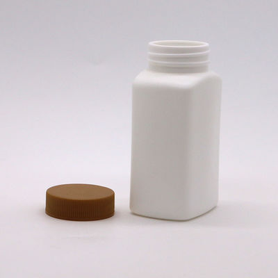 Bouteille en PEHD de 160 ml en forme carrée pour emballage de pilules médicamenteuses vides