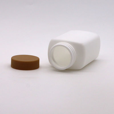 Bouteille en PEHD de 160 ml en forme carrée pour emballage de pilules médicamenteuses vides