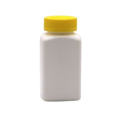 6OZ 180ml HDPE en forme carrée Comprimé Tablette Bouteille de médicament pour médecine Nutrition alimentaire