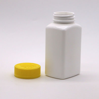 6OZ 180ml HDPE en forme carrée Comprimé Tablette Bouteille de médicament pour médecine Nutrition alimentaire