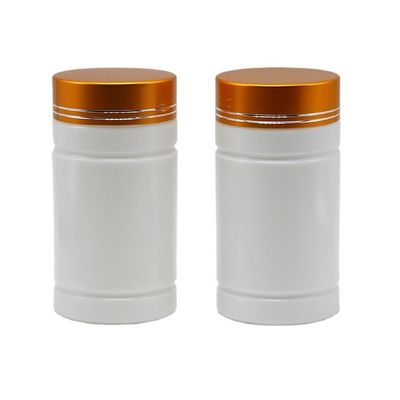 Pharmacie Bouteilles en plastique HDPE de 200 ml avec bouchon à vis et forme cylindrique droite