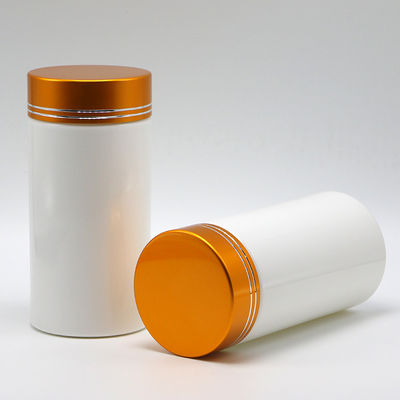 Pharmacie Bouteilles en plastique HDPE de 200 ml avec bouchon à vis et forme cylindrique droite