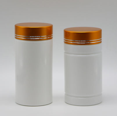 Pharmacie Bouteilles en plastique HDPE de 200 ml avec bouchon à vis et forme cylindrique droite