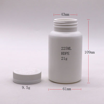 Bouteille HDPE à bouchon à vis pour le stockage sécurisé des pilules et des capsules médicinales
