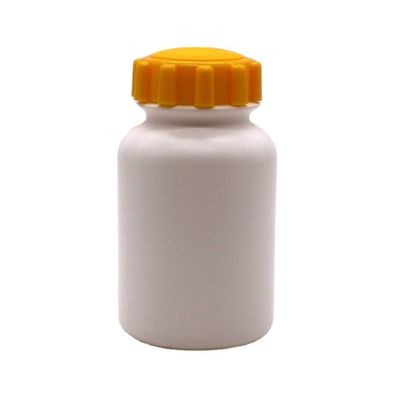 Bouteille de capsule en plastique rond HDPE de 300 cc avec bouchon à vis pour comprimé de complément médicamenteux