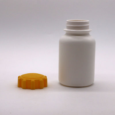 Bouteille de capsule en plastique rond HDPE de 300 cc avec bouchon à vis pour comprimé de complément médicamenteux