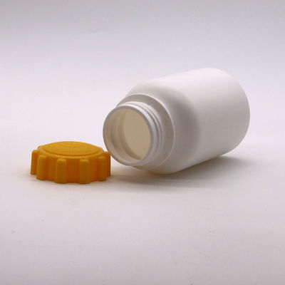 Bouteille de capsule en plastique rond HDPE de 300 cc avec bouchon à vis pour comprimé de complément médicamenteux