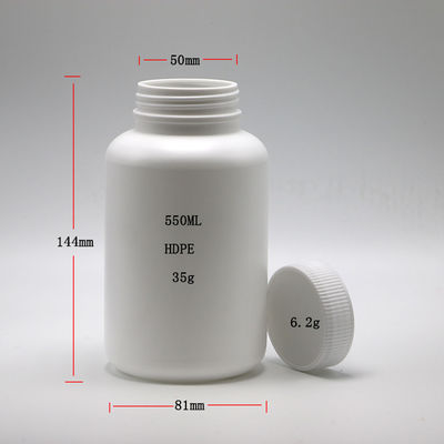 HDPE 500 ml Bouteille de supplément en plastique Bouteille de médicament à capuche résistante aux enfants