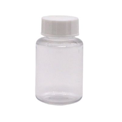 Bouteille en plastique PET transparente de 25 ml pour le stockage des comprimés de médicaments en toute sécurité