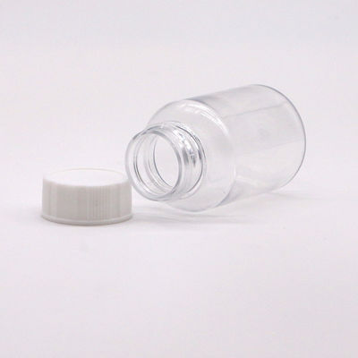 Bouteille en plastique PET transparente de 25 ml pour le stockage des comprimés de médicaments en toute sécurité
