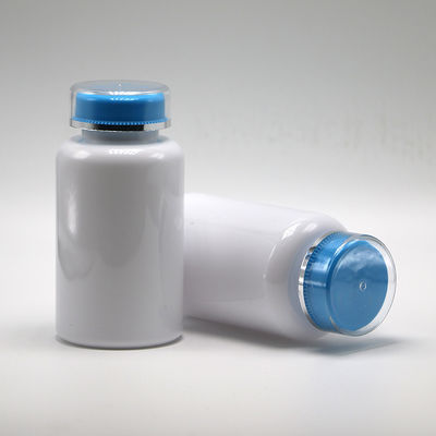 Bouteille de pilules en plastique PET personnalisée de 200 ml avec capuchon à vis pour pilule en poudre en capsule