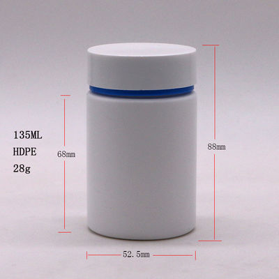 Bouteille de pilule en plastique HDPE à vis de 175 ml pour pilule Deux couches de couleur personnalisée