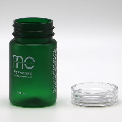 Bouteille en plastique PET de forme ronde de 70 ml avec bouchon à vis et service d'impression d'étiquettes personnalisées