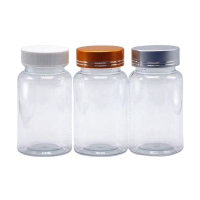 Bouteille de comprimés en plastique PET personnalisée de forme ronde de 100 ml/3,4 oz pour le stockage des médicaments
